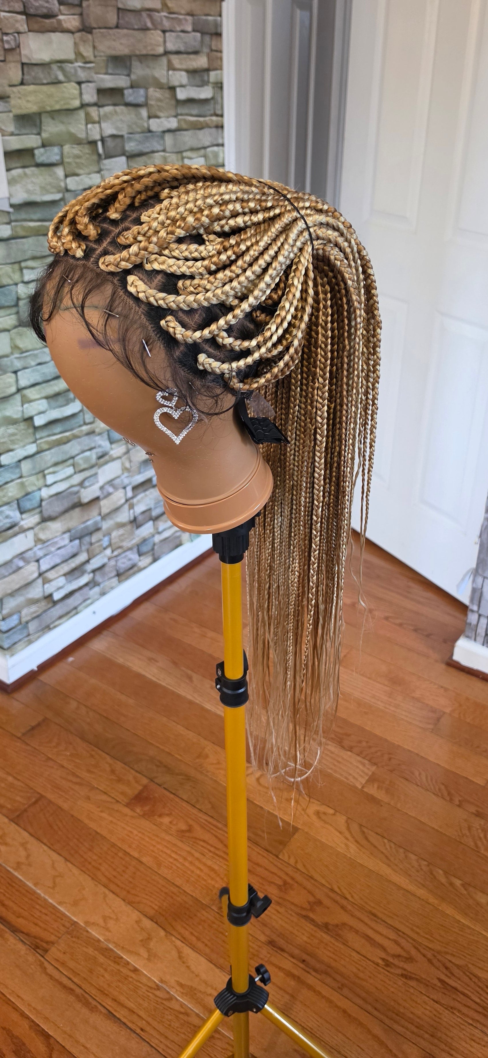 Blonde Handmade braided wig