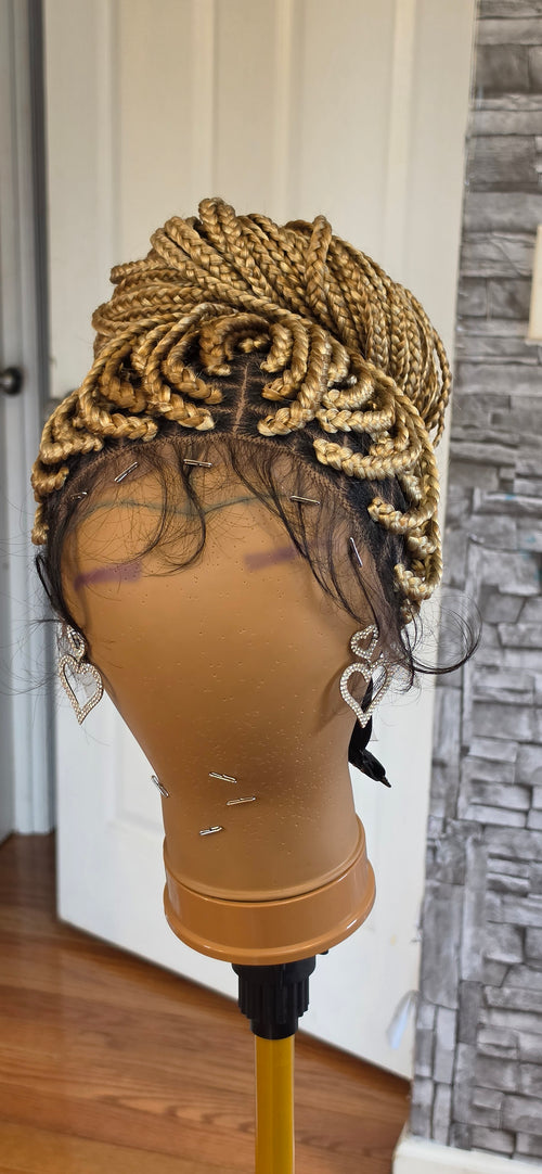 Blonde Handmade braided wig